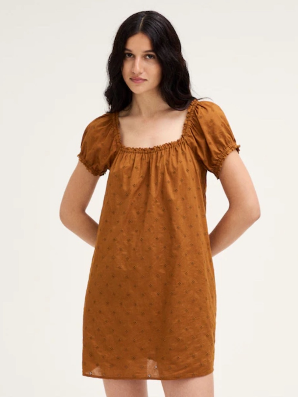 Madewell The Chateau Minidress in Acorn